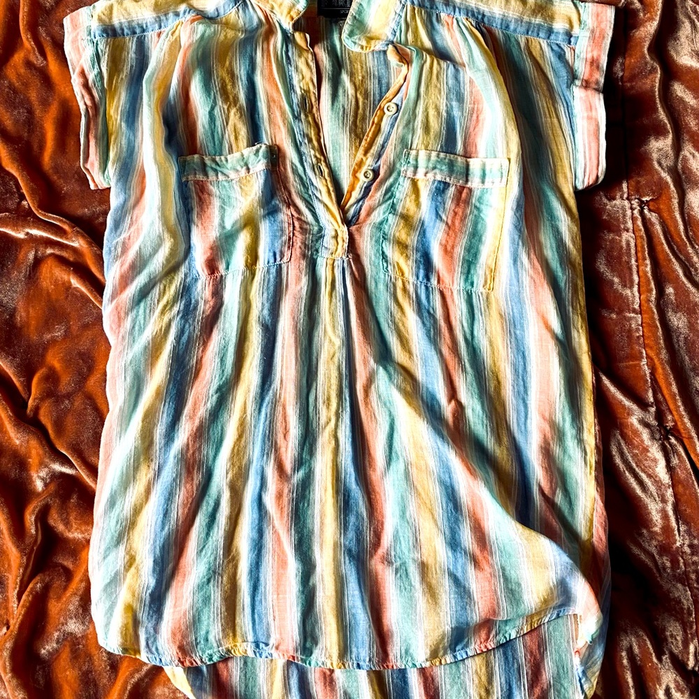 Vintage/retro  blouse in pastel Size SMALL